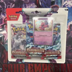 Pokemon - Scarlet and Violet - Paldea Evolved - 3 Pack Blister - Tinkatink - Image 1