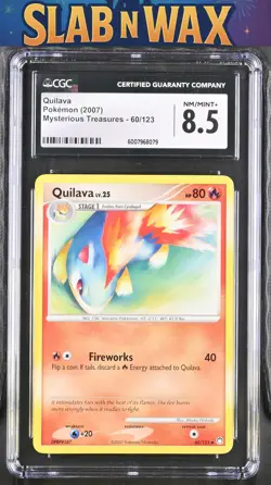 Pokemon 2007 Mysterious Treasures Quilava #60/123 CGC 8.5 - Image 1