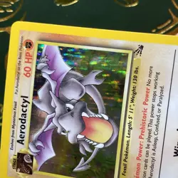 Pokemon Aerodactyl 1/62 1st Edition Holo Rare Fossil NM - Image 3