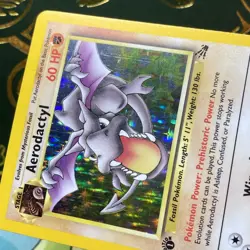 Pokemon Aerodactyl 1/62 1st Edition Holo Rare Fossil NM - Image 4