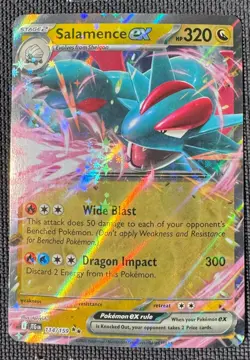 SALAMENCE EX 114/159 DOUBLE RARE JOURNEY TOGETHER POKEMON HOLO NM - Image 1