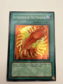 A Feather of the Phoenix - FET-EN037 - Super Rare - 1st Edition - Lightly Played - Image 1