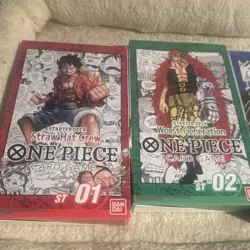 Bandai One Piece Card Game English Starter Deck Set ST01-ST04 PRE-Errata Version - Image 2