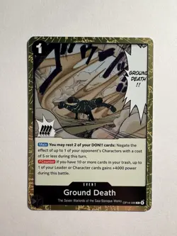 Ground Death OP14-096 Rare - The Azure Sea's Seven One Piece TCG - English - Image 1