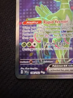 Iron Leaves ex - 186/162 Temporal Forces Full Art Pokemon - NM/MINT - Image 5
