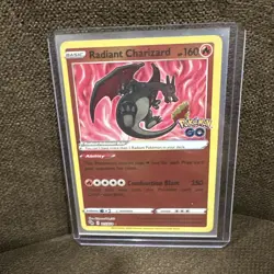Radiant Charizard Pokemon Pokemon GO set card number 011/078. - Image 1