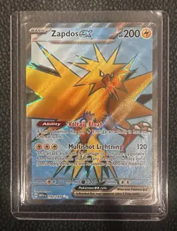 Zapdos ex 192/165 SV151 Full Art Holo Pokemon Card Scarlet & Violet 151 NM - Image 1