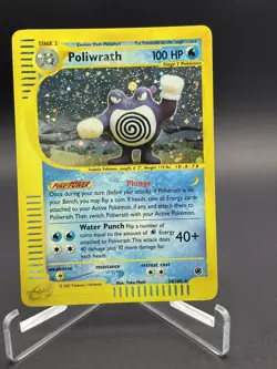 Poliwrath 24/165 Reverse Holo Expedition Base Set Pokemon Card - Image 3