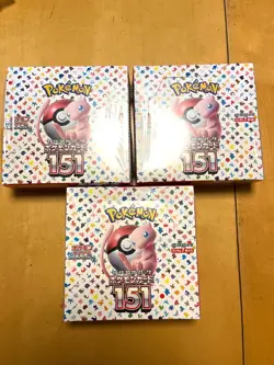 Pokemon Card Game Scarlet & Violet Pokemon Card 151 NEW Japan 3Box Set - Image 1