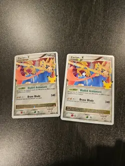 Zacian LV.X SWSH135 Celebrations Black Star Promo Card Near Mint Condition - Image 3