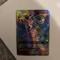 Pokemon Gardevoir & Sylveon GX Unbroken Bonds Holo Card 130/214 Ultra Rare SM - Image 1