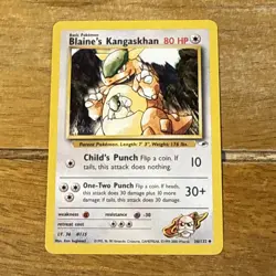 Blaine’s Kangaskhan 36/132 | Gym Heroes | Non Holo Pokemon Card MP - Image 1