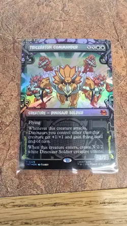MTG Lot Of 17 Cards TMNT Triceraton Casey Foil - Image 1