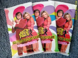 Austin Powers Collectible Card Game 3 NEW Booster Packs (11 cards each) SEALED - Image 1