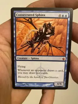 Consecrated Sphinx (21/155)- Mirrodin Besieged (MBS) - Image 1