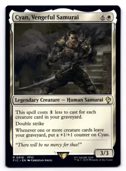 Cyan, Vengeful Samurai NM Commander: Final Fantasy 0016 MTG Regular - Image 1