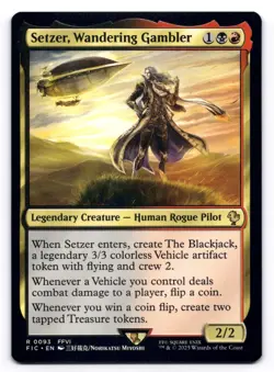 Setzer, Wandering Gambler NM Commander: Final Fantasy 0093 MTG Regular - Image 1