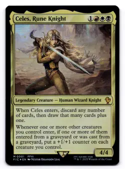 Celes, Rune Knight NM Commander: Final Fantasy 0001 MTG Foil - Image 1