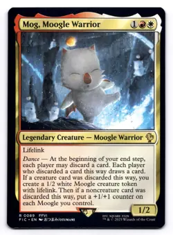 Mog, Moogle Warrior NM Commander: Final Fantasy 0089 MTG Regular - Image 1