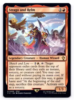 Strago and Relm NM Commander: Final Fantasy 0059 MTG Regular - Image 1