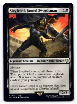 Siegried, Famed Swordsman NM Commander: Final Fantasy 0051 MTG Regular - Image 1