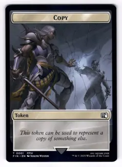 Moogle (0011) Copy (0001) Double-Sided Token NM Final Fantasy MTG Regular - Image 2