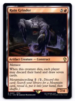 Ruin Grinder NM Commander: Final Fantasy 0297 MTG Regular - Image 1