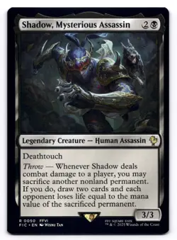 Shadow, Mysterious Assassin NM Commander: Final Fantasy 0050 MTG Regular - Image 1