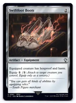 Swiftfoot Boots NM Commander: Final Fantasy 0361 MTG Regular - Image 1