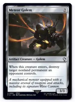 Meteor Golem NM Commander: Final Fantasy 0351 MTG Regular - Image 1