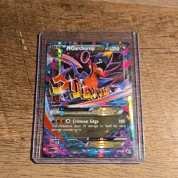 Pokemon M Garchomp EX Mega Promo Holo Card XY168 210HP Crimson Edge - Image 1