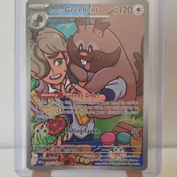 Pokemon Arven's Greedent Illustration Rare Holo Sv10: Destined Rivals 205/182 - Image 2