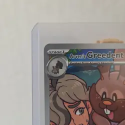 Pokemon Arven's Greedent Illustration Rare Holo Sv10: Destined Rivals 205/182 - Image 3