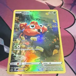 Pokemon Paras GG32/GG70 Crown Zenith Galarian Gallery Ultra Rare Full Art Holo - Image 2
