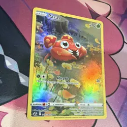 Pokemon Paras GG32/GG70 Crown Zenith Galarian Gallery Ultra Rare Full Art Holo - Image 3
