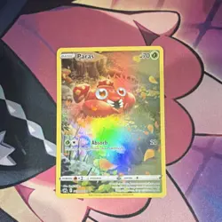 Pokemon Paras GG32/GG70 Crown Zenith Galarian Gallery Ultra Rare Full Art Holo - Image 5