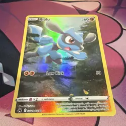 Pokemon Riolu GG26/GG70 Crown Zenith Galarian Gallery Ultra Rare Full Art Holo - Image 3