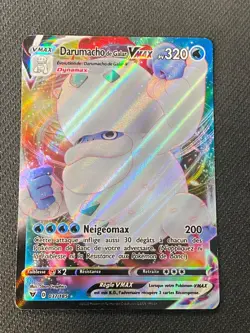 CARTE POKEMON DARUMACHO DE GALAR VMAX 037/185 ULTRA RARE EB VOLTAGE ECLATANT-TBE - Image 1