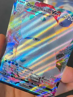 CARTE POKEMON DARUMACHO DE GALAR VMAX 037/185 ULTRA RARE EB VOLTAGE ECLATANT-TBE - Image 2