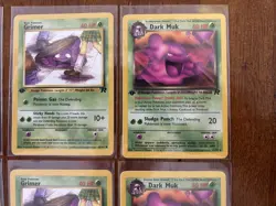 Pokemon Cards Grimer And Dark Muk 2000 Team Rocket 1st Edition - Image 3