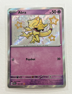 2024 Abra 148/091 Holo Shiny Rare - Pokemon Scarlet & Violet: Paldean Fates - Image 1