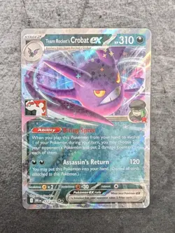 Team Rocket's Crobat Ex Prize Pack Series 8 Play! Stamp Pokemon - Image 1