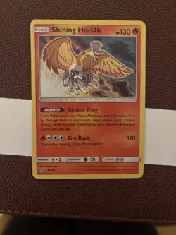 Pokemon Shining Ho-Oh SM70 130 HP Basic Fire Blast Promo Card 2017 - Image 1