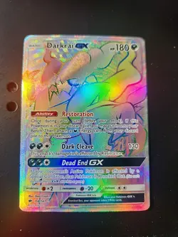 Pokemon Darkrai GX Secret Rare 158/147 Burning Shadows Full Art Holo - Image 1