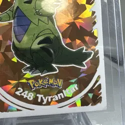 2022 POKEMON Prizma Sticker #097 Tyranitar Gold Star Holo 097 🔥🔥🔥 - Image 5