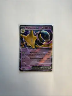 Alakazam Ex 65/165 Scarlet & Violet 151 Cosmic Holo Rare Pokemon TCG NM+ MINT - Image 1