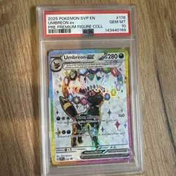 2025 POKEMON SVP EN-SV BLACK STAR PROMO #176 UMBREON EX PSA 10 GEM MINT - Image 1