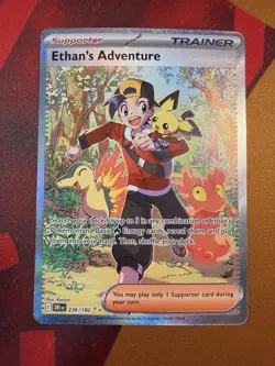 Ethan's Adventure 236/182 Sv10: Pokemon Scarlet & Violet Destined Rivals Holo - Image 1