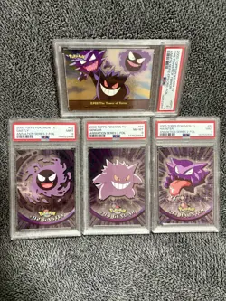 2000 Topps Pokemon TV Series 2 — PSA Lot Gastly 9 Haunter 9 Gengar 8 EP22 - Image 1