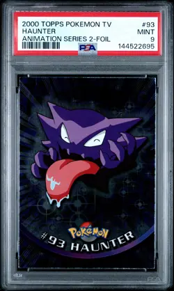 2000 Topps Pokemon TV Series 2 — PSA Lot Gastly 9 Haunter 9 Gengar 8 EP22 - Image 5